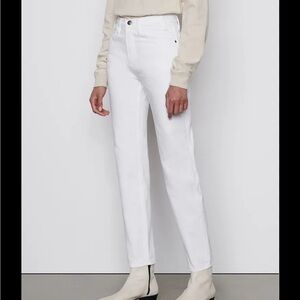 Frame Museum Of Peace & quiet Unisex White Jeans HER 28 HIM 30 FLAW